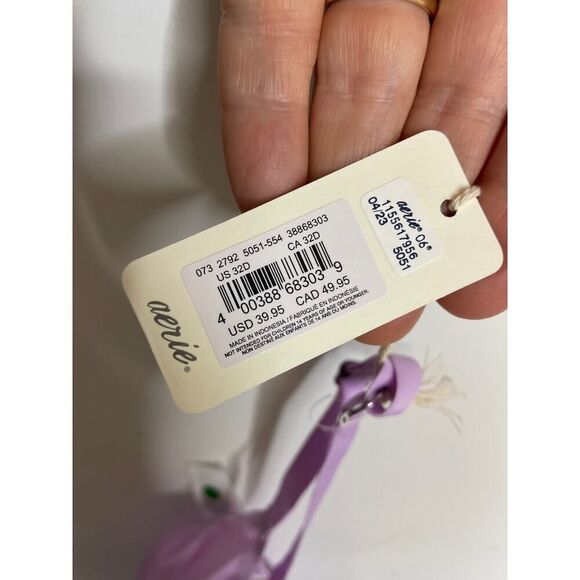 Smoothez Aerie Purple Size 32D Microfiber Unlined Full Coverage Bra NWT - Picture 3 of 11